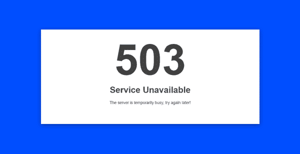 Nguyên nhân phổ biến gây ra lỗi 503 Service Unavailable