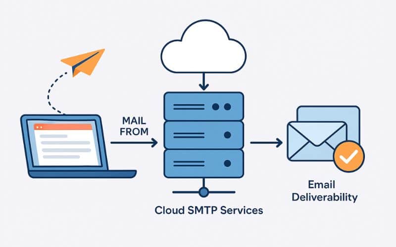 Các thành phần chính của hệ thống SMTP
