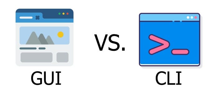 Sự khác biệt giữa GUI và CLI