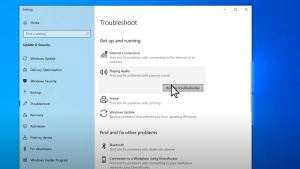 Nhấn Chạy (Run the troubleshooter).