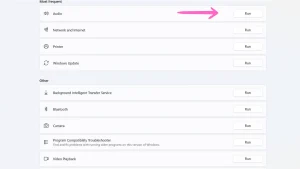 Nhấn Run the troubleshooter (Chạy công cụ xử lý sự cố).