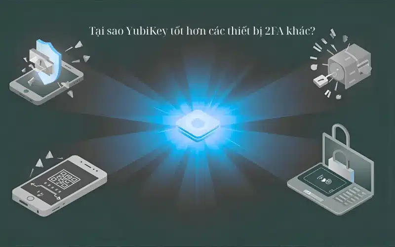 Tại sao YubiKey tốt hơn các thiết bị 2FA khác